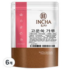 인차 국내산 고운쑥 가루, 100g, 6개