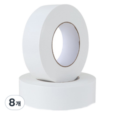 MaDaKkuMi 彩色寬棉布膠帶 8cm x 20m, 10 白色, 8個