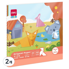 deLi Genius Kelbon 感性色紙 隨機出貨 19 x 19 cm, 200個, 20色