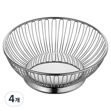 Bareunliving Luce 不鏽鋼籃, 單一顏色, 4個