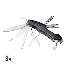Dr.Tools 다용도 가정용 생활 공구 13 in 1 맥가이버칼 블랙, 3개