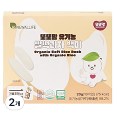 DDODDOmam 聰明媽媽 孩童米餅 10包入, 20g, 2個, 白米