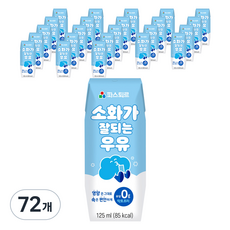 파스퇴르 소화가 잘되는 우유, 125ml, 72개