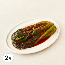 바른테이블 여수 돌산 갓김치, 1kg, 2개