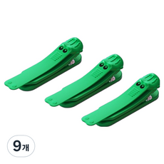 골드팡 실리콘 책 클립 그린, 9개, 1개입, 61 x 13 x 17 mm
