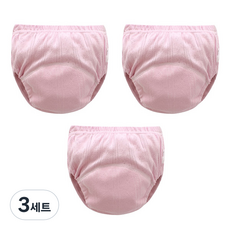 조이멀티 아동용 펀칭 단색파스텔 배변훈련팬티, 진핑크, 3세트