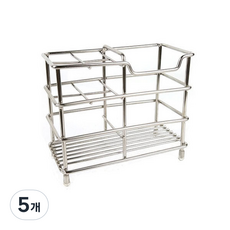 RIVER-GREEN 不銹鋼牙刷架, 單色, 5個