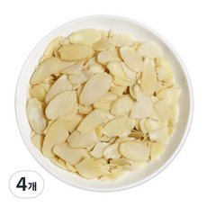 웰넛 자연두레 백아몬드 슬라이스, 500g, 4개
