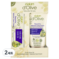dalan 達欖 橄欖油強效護手身體霜 60ml + 20ml 套組, 2套