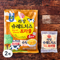 오뚜기 라망 슈레드 치즈 트리플, 70g, 4개입, 2개