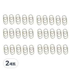 Mungudam 時尚色彩胖胖夾 愛情 銀色 30入, 2套