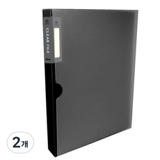 韓國 DREAM 透明文件夾 80張, 黑色, 2個