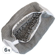 comet 圓筒形家用洗鞋袋, 灰色, 6個