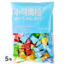 샤오커오라 민트향 비타민C 과일 12종 믹스 무설탕 사탕 캔디, 100g, 5개