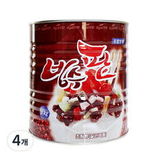 소교 빙수팥 통조림, 4개, 3kg