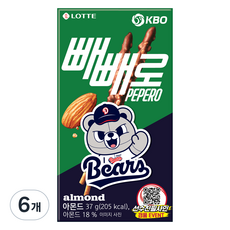 PEPERO 杏仁 KBO 斗山熊, 37g, 6個