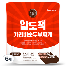 진한식품 압도적 가리비 순두부찌개, 6개, 1kg