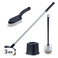 코멧 욕실청소용 브러쉬 3종, 3세트, 혼합색상