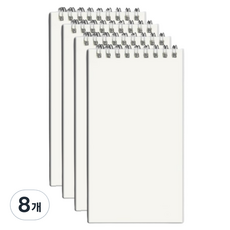 JF COMPANY 透明封面便攜迷你筆記本, 8個, 空白