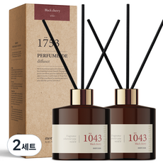 메르헨트 퍼퓸 드 디퓨저 2p + 섬유리드 10p 세트, 블랙체리, 200ml, 2세트