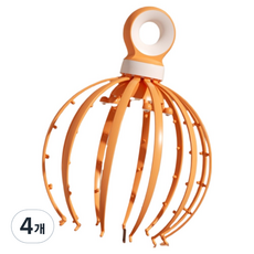 Goodssum 神奇頭部按摩器 18爪 15.8 x 14 cm 85g, 4個, 橘色