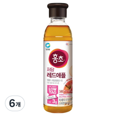 Hongcho 紅醋 紅蘋果 低糖, 500ml, 6個