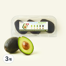 선우 페루산 바로 먹는 후숙 아보카도 2~4입, 3개, 500g