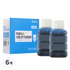 SODA SCHOOL Two Plus 自動馬桶清潔劑 補充包 2入, 6個, 200ml