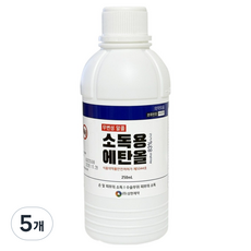 삼현제약 소독용 에탄올 83%, 5개, 250ml