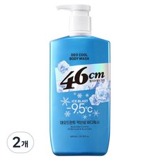 46센티미터 체취솔루션 약산성 데오드란트 아이스 블라스트 쿨링 바디워시, 2개, 600ml