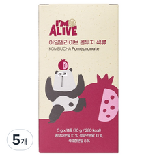 아임얼라이브콤부차 분말 석류, 5g, 14개입, 5개