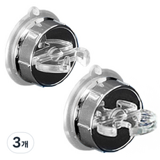 deHUb 刮鬍刀架+牙刷架, 銀, 3個