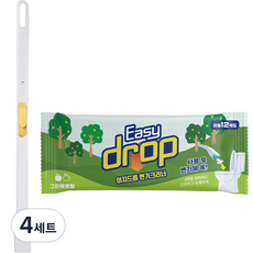 이지드롭 변기크리너 뉴 핸들팩 그린애플향, 연노랑, 4세트