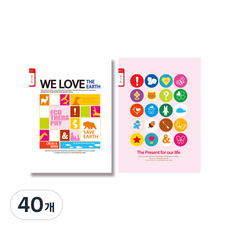 YOUNG ART 小學生日記本 窄格 女孩用 粉紅色, 40個, 隨機出貨