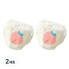 베베니즈 후르츠 유아 배변훈련팬티 2p, 피치, 2세트