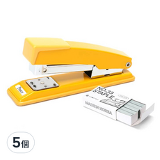 Peace Korea 彩色釘書機, 5個, 黃色