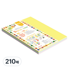 종이문화 스타일리쉬 얇은 혼합색지 80g 02 SN Tone, B4, 210개