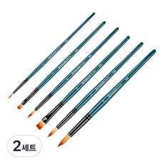 Artmate 505多功能刷具 6種組, 2號、6號、8號、10號、12號、16號, 2組