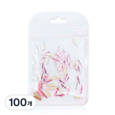 MEIBROWN 大容量長水滴形美甲鑽飾 3 x 10 mm, 粉紅色, 100個