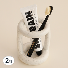 DALPAENGI LIVING 蓬鬆牙刷架 L, 奧利奧, 2個