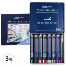 giorgione 生活學園 色鉛筆, 24色, 3個