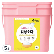 지오클린 워싱소다 버킷, 5kg, 5개