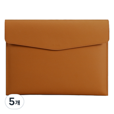 Dong-A PMS A4文件 皮革手拿包, 棕色, 5個