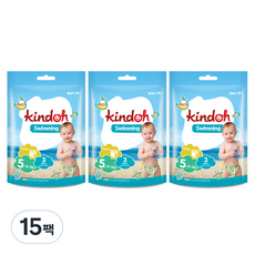 kindoh 游泳用優質褲型尿布, 第5階段, 45片