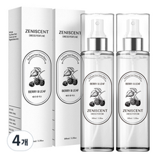 JeniScent 衣物織品除臭香氛噴霧 正品, Berry&Leaf, 100ml, 4瓶