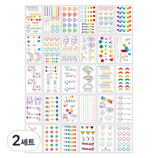 gelluna 潮流自製萬聖節派對紋身貼紙30入組, 2套, TS-13