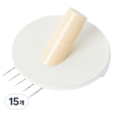 모노플랫 원목 똑또기핀 원형 1구 벽지핀 3p, 혼합색상, 15개