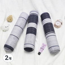 베드앤데코 에브리데이 경추목베개 솜포함, 라온블루, 2개