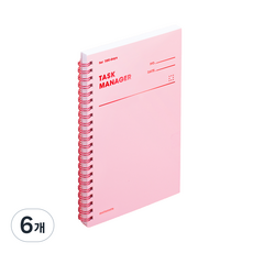 모트모트 태스크 매니저 100days 노트, 로즈쿼츠, 6개