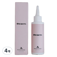 오너스 반려동물 아이 클렌저, 120ml, 4개